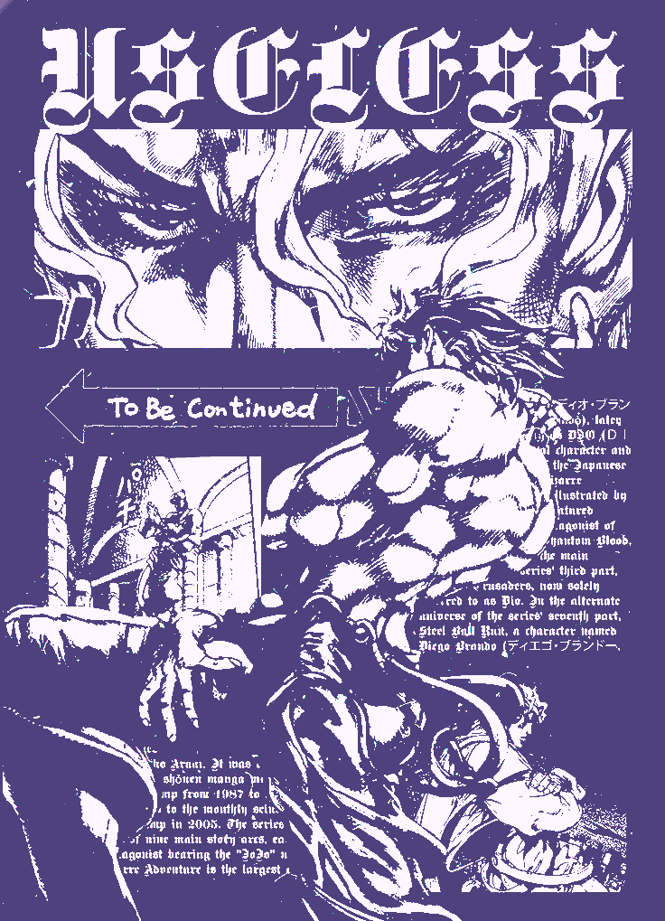 dio jjba poster