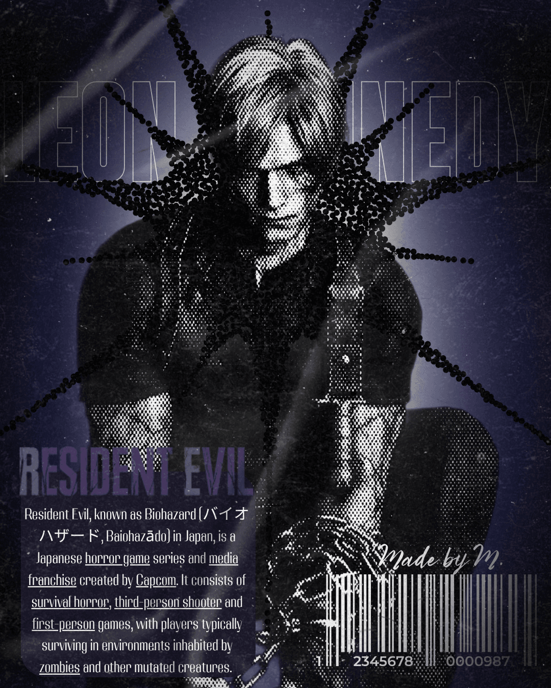 Leon Kennedy | Resident Evil | Poster | !!NÃO FOI MODIFICADO POR IA!! / !!NOT IA MODIFIED!!
