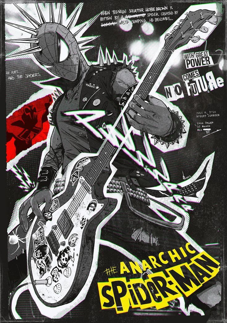 Spider-Punk - Across the Spider-Verse Poster. Spider-Man Into The Spider-verse