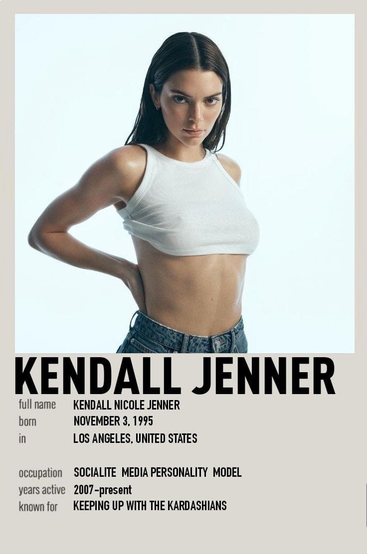 kendalljenner work poster