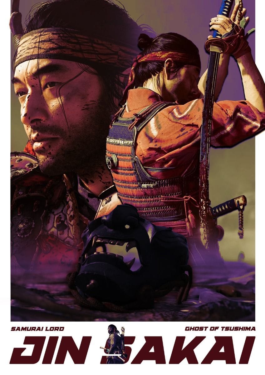 Ghost of Tsushima Poster #Jinsakai