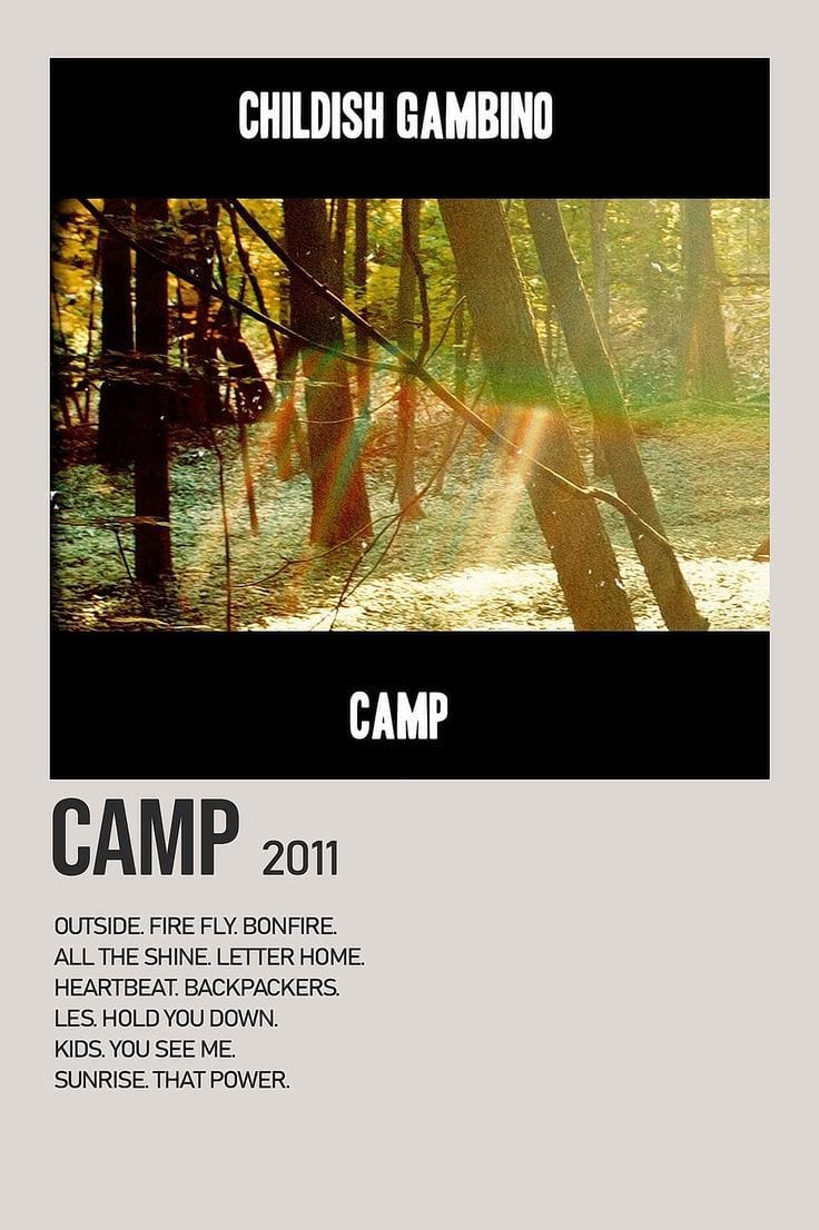 Camp by Chidlish Gambino Album Poster