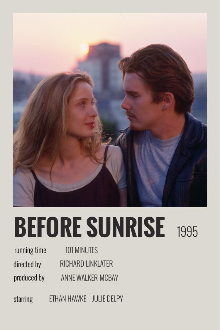 before sunrise polaroid poster
