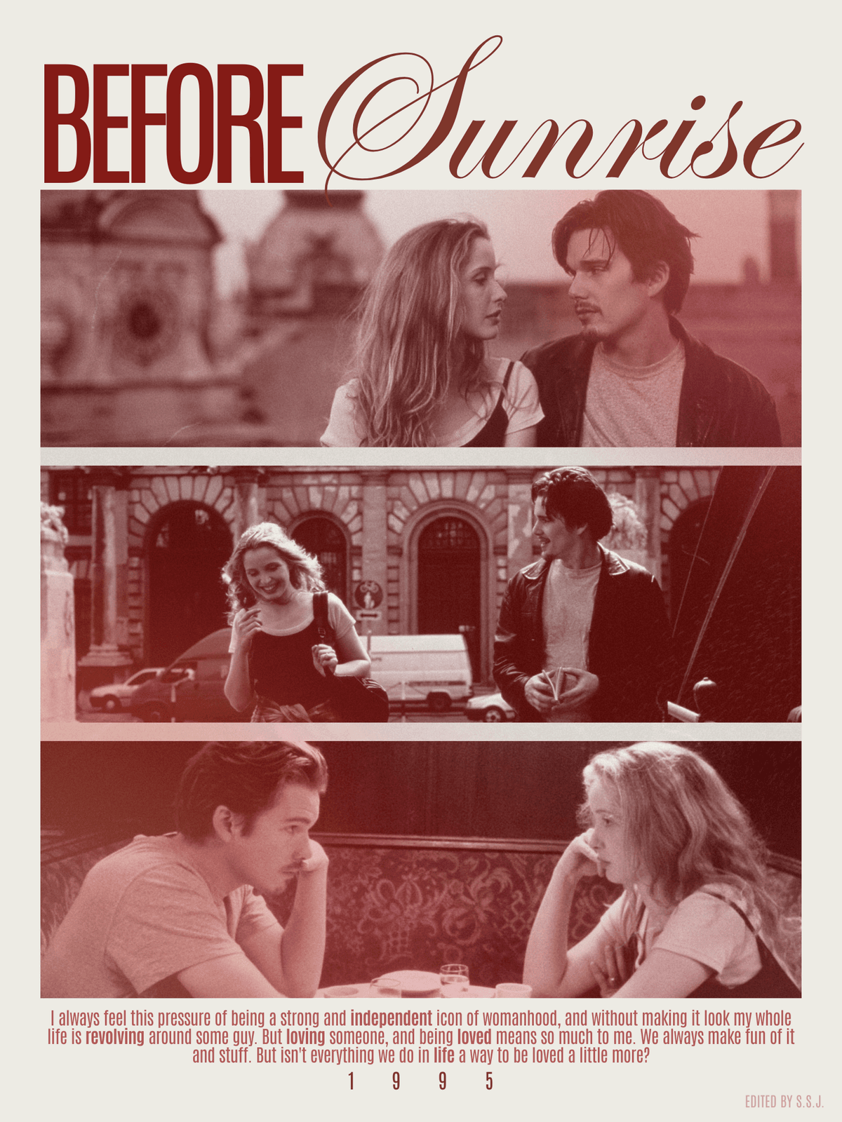 before sunrise poster