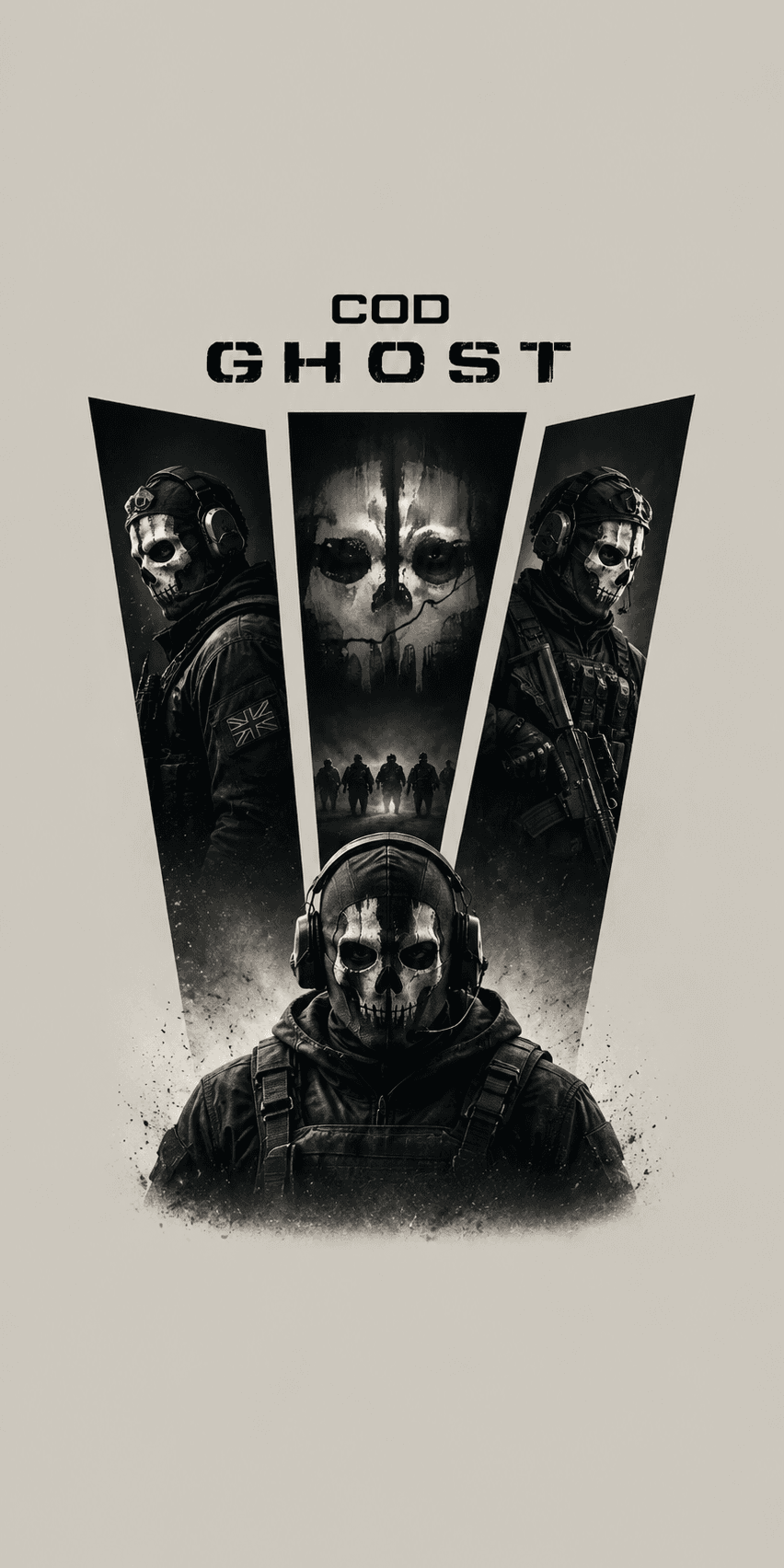 COD Ghosts Minimalist Poster