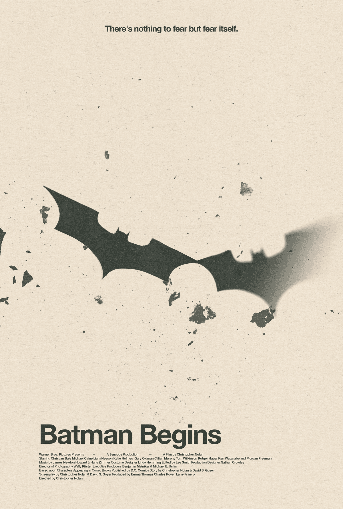Batman Begins Minimalist Poster Design