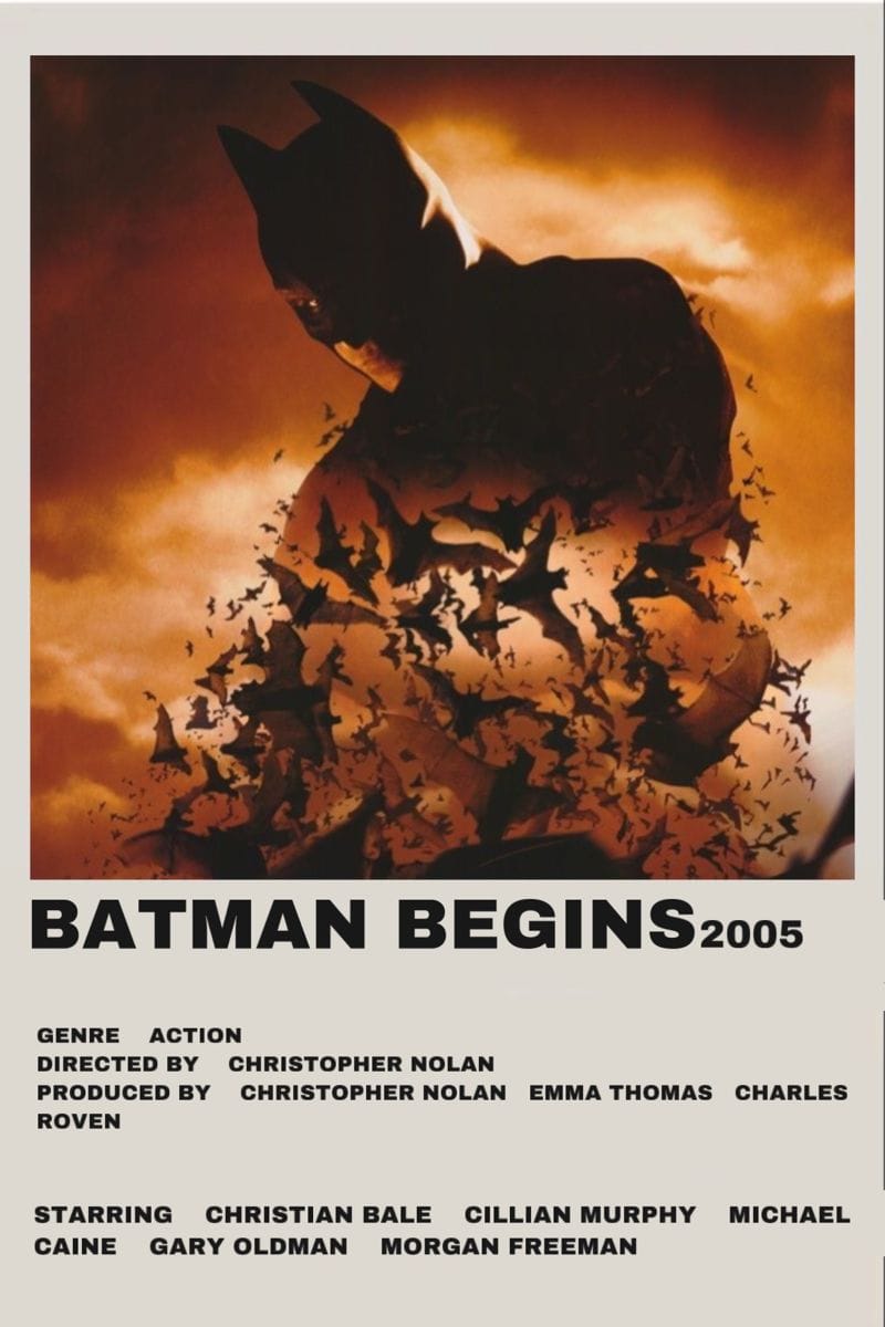 Batman Begins minimalist poster