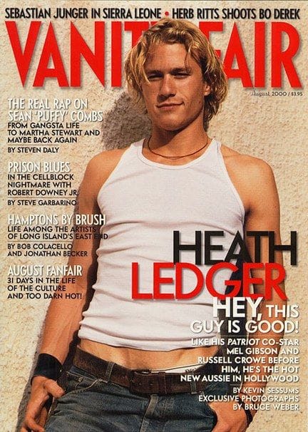 From the Archives: Vanity Fair's Heath Ledger Cover Story, August 2000