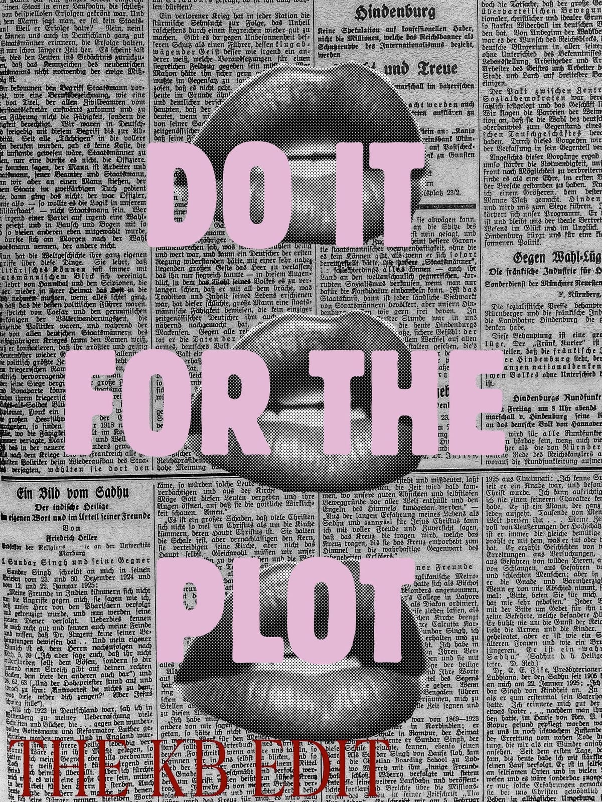Do It For the Plot Trendy Chic Wall Art