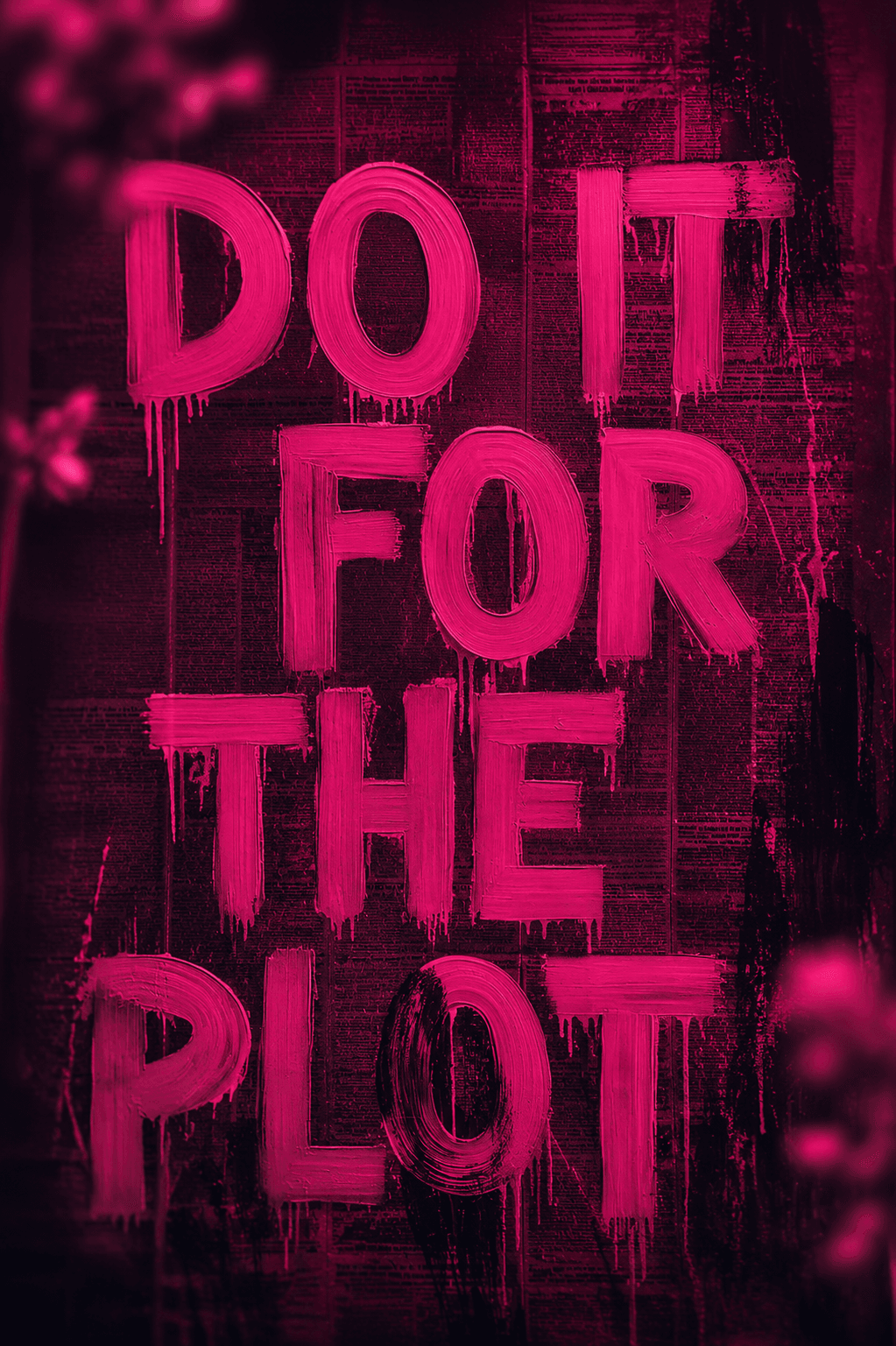 Do it for the plot poster