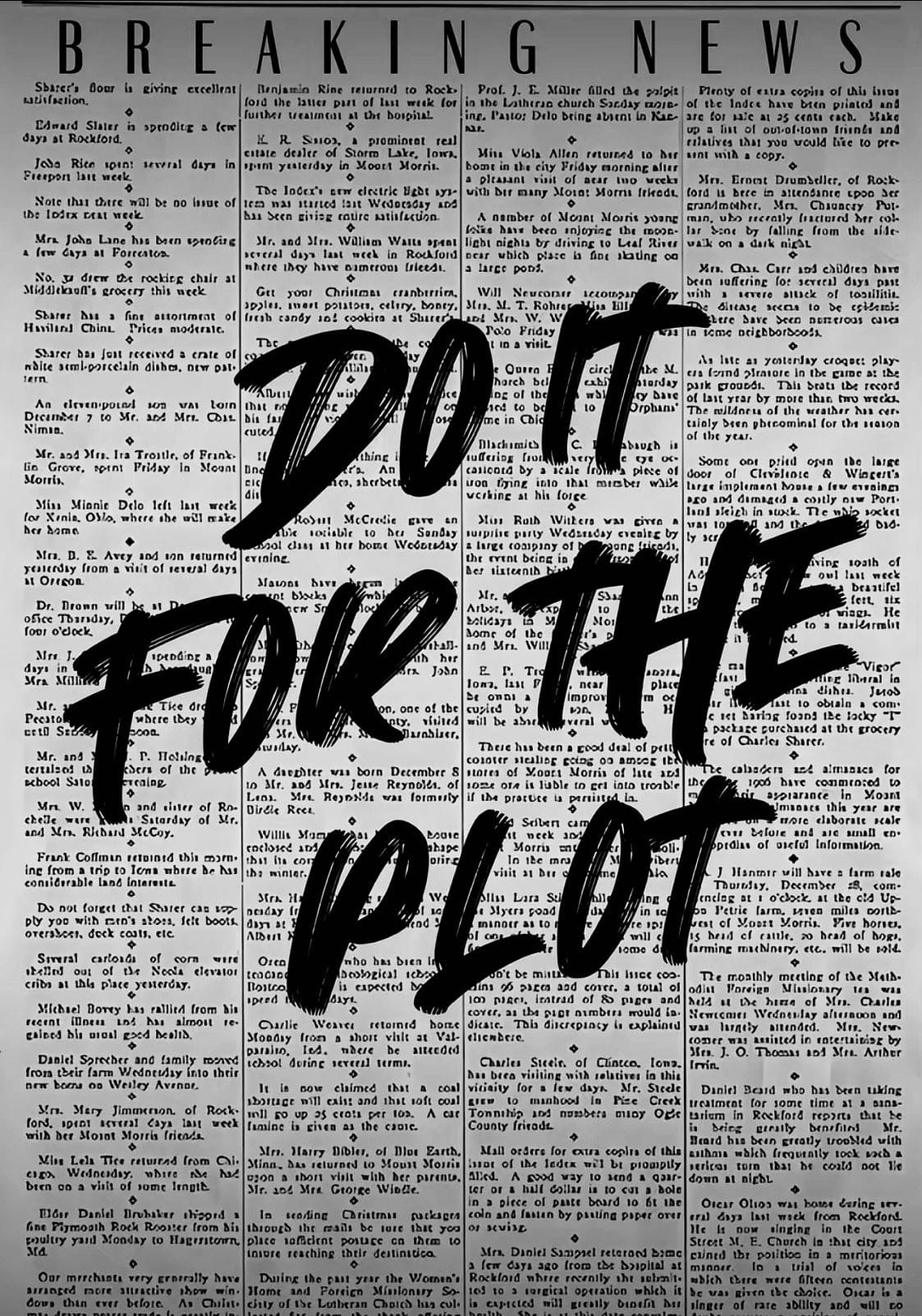 Do it for the plot poster