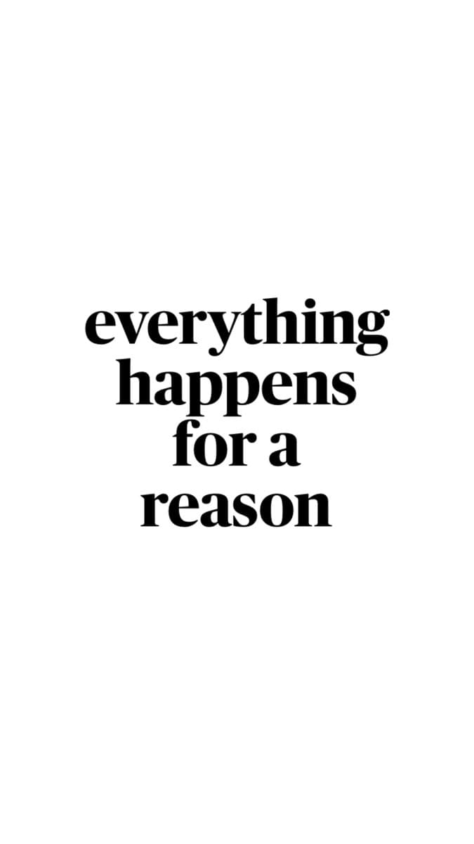 Everything happens for a reason poster