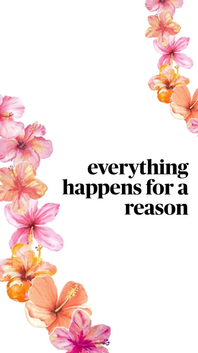 Everything happens for a reason poster