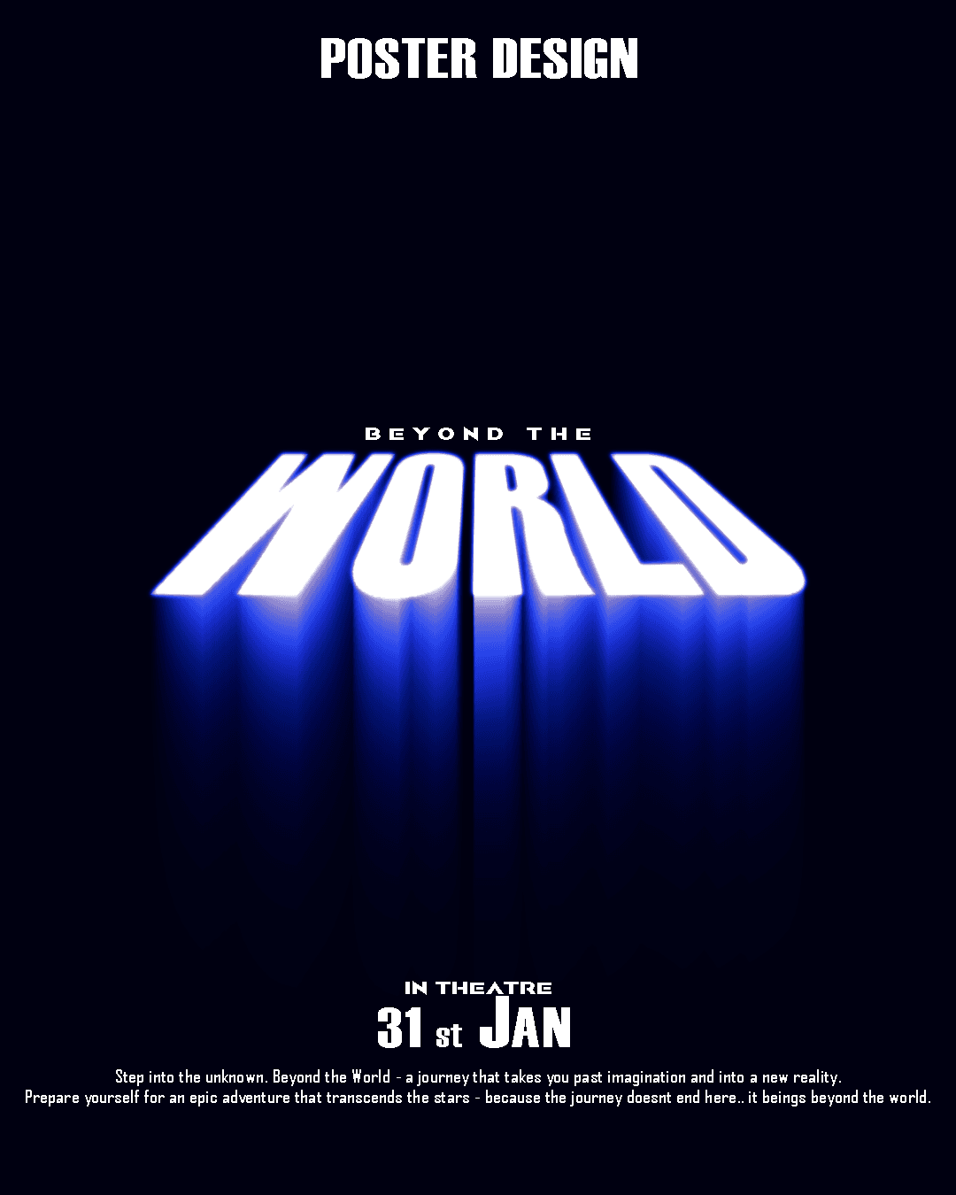 Beyond the World – Sci-Fi Poster Design (Photoshop)