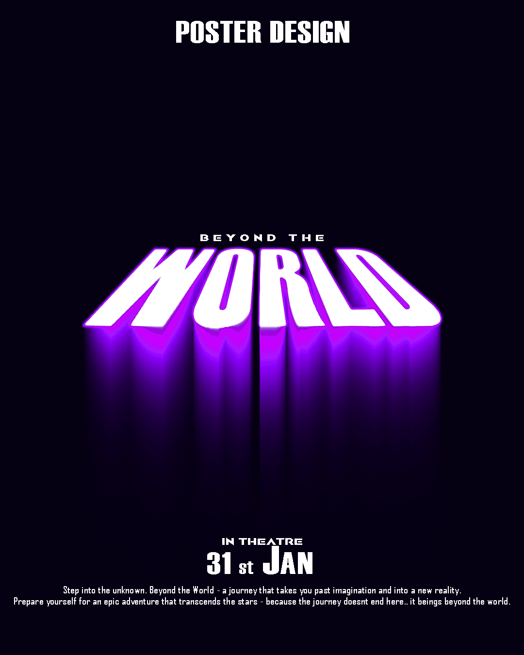 Beyond the World – Sci-Fi Poster Design (Photoshop) 02