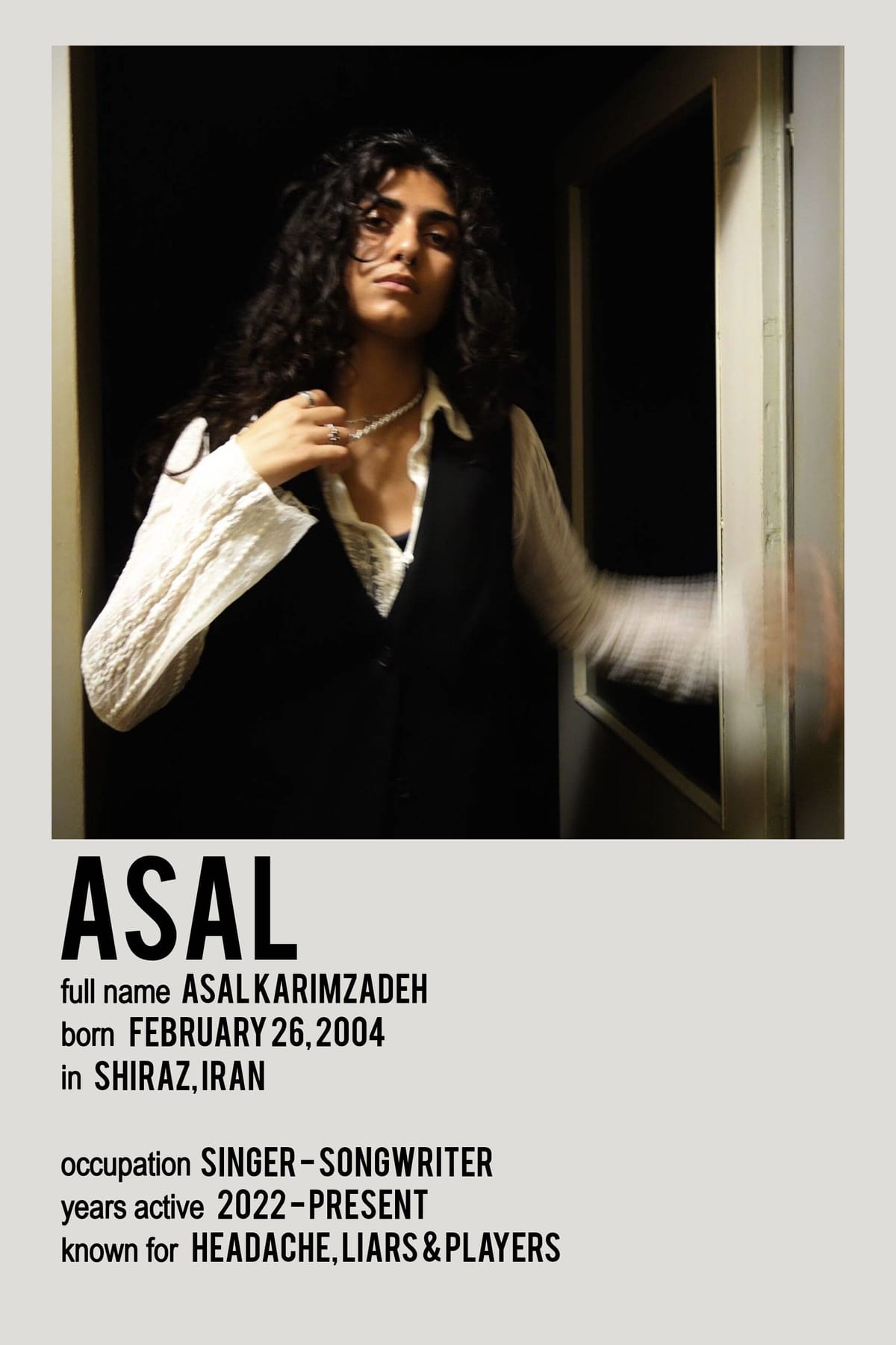 Asal's polaroid poster~