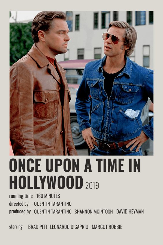 ONCE UPON A TIME IN HOLLYWOOD POLAROID POSTER