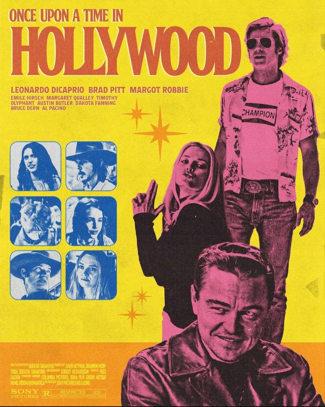 Once Upon a Time in Hollywood poster