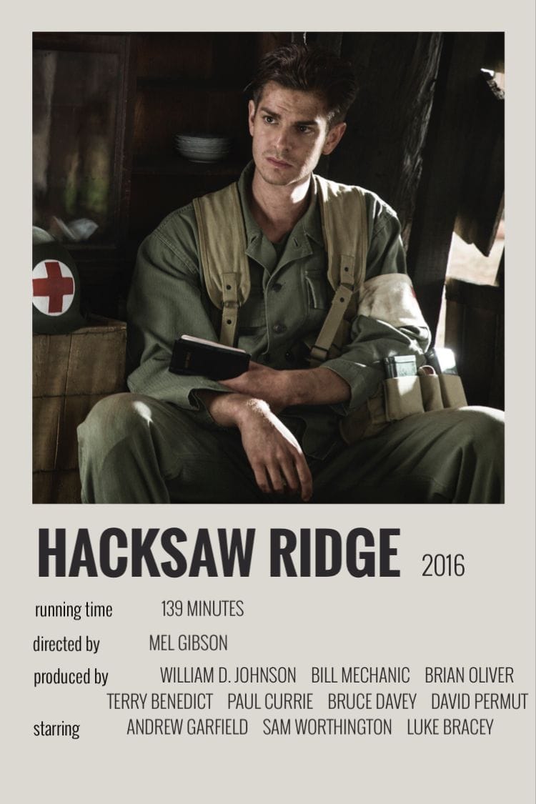 hacksaw ridge polaroid poster