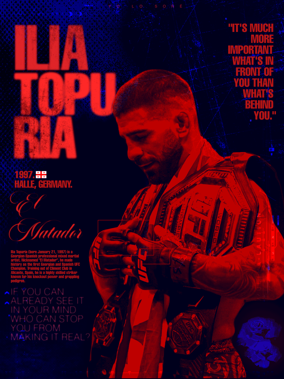 Ilia Topuria poster
