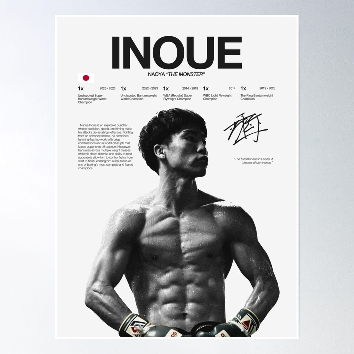 Naoya Inoue, Boxing Poster
